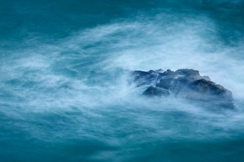 Sea;Abstract;Boulder;Horizontal;California;Gray;McWay Falls;Abstraction;Patterns;Rocks;Ocean;Water;Waves;Blue;Seascape;Stone;Big Sur;Abstracts;Boulders